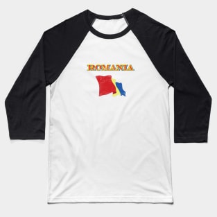 Romania flag Baseball T-Shirt